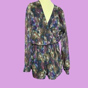 Oh My Love Elastic Waist Romper / SZ: S